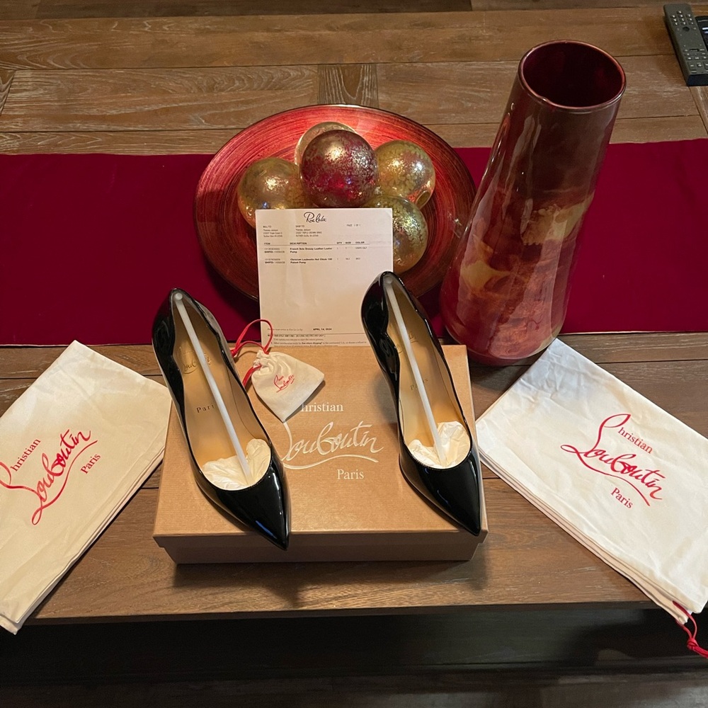 New Christian Louboutin size 8.5 heels (authentic) with protective sole